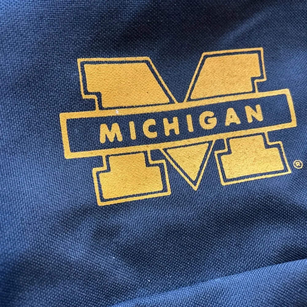 Michigan Wolverines Nylon Backpack Outdoor Products Vintage NWT Apx 19x15